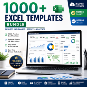 1000+ excel templates bundle – productivity planners & spreadsheets
